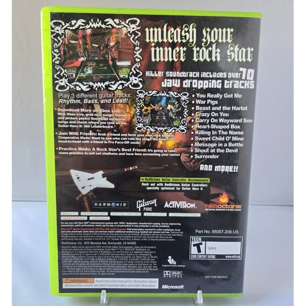 Guitar Hero II & III Bundle - Xbox 360‎ - 2 Games CIB W/ Manuals Tested